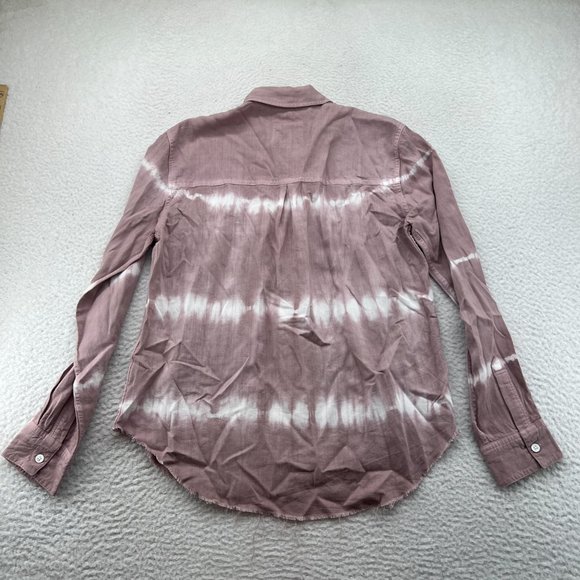Rails | Ingrid Raw Mauve White Waves Pocket Button Down Shirt Small - Picture 10 of 10
